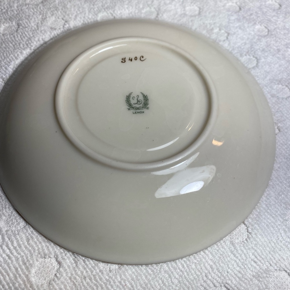 Vintage Lenox 1st Qlty (Westchester S40C)  21/8" CUP & SAUCER SET - Picture 4 of 13